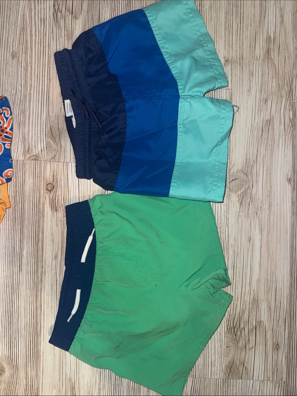 jumping beans Blue, Navy & Green Boys' Swim Trunks